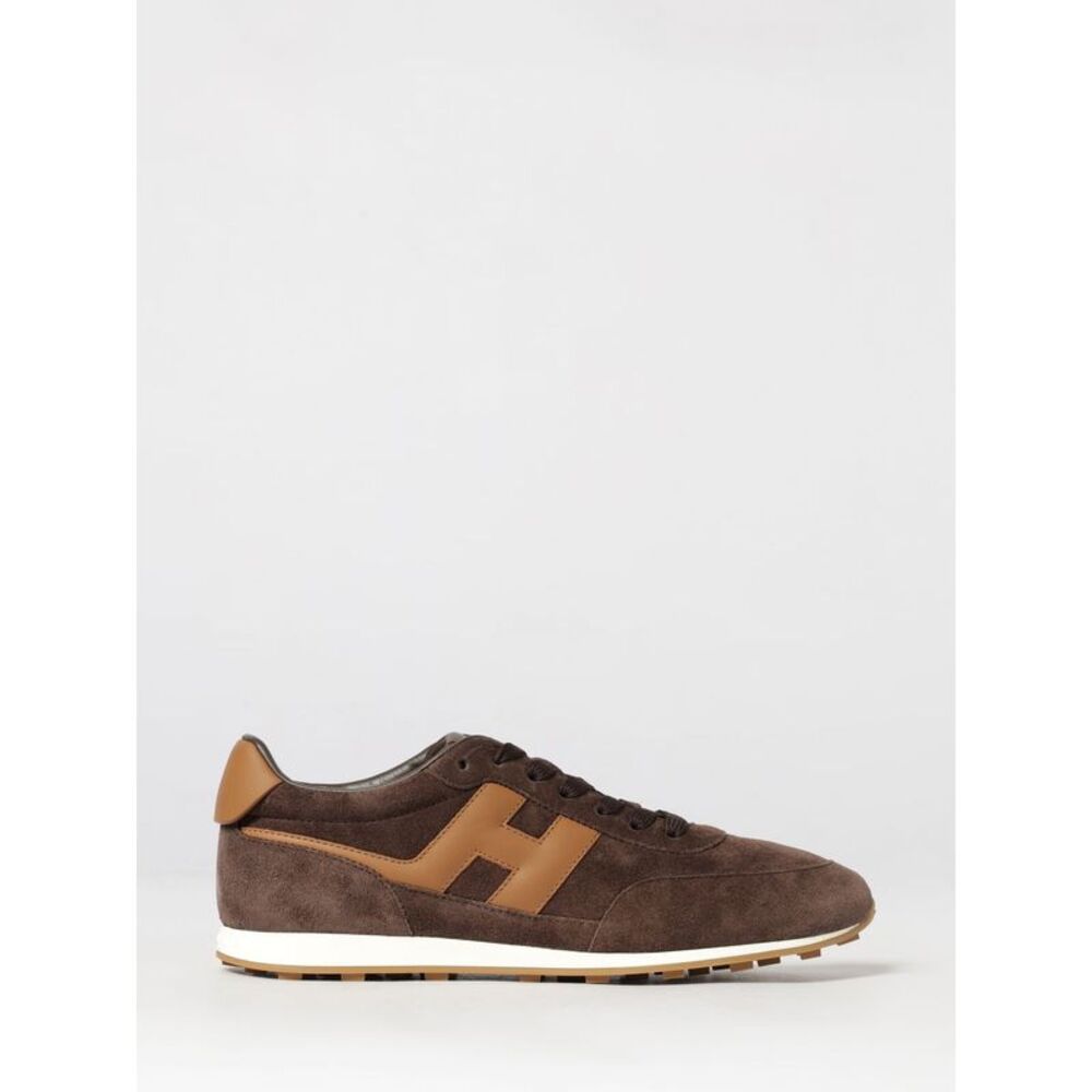 Hogan Men H699 Hogan Sneakers In Calfskin And Suede With Notched Sole